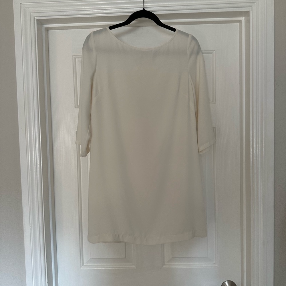Leith small mini cream dress with half sleeves